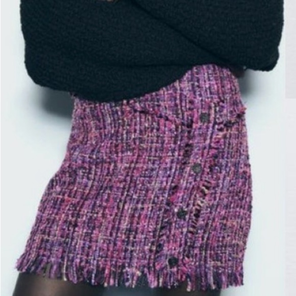 Zara | TEXTURED WEAVE MINI SKIRT